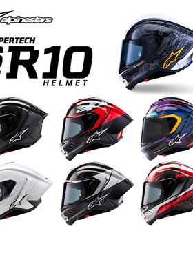 A星摩托车头盔SR10碳纤维全盔赛道机车赛盔龙年限定男女四季防摔