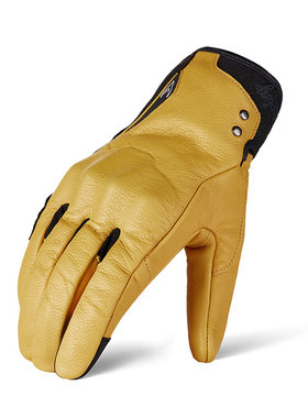 SBK骑行手套20真皮复古摩托车骑士触屏四季防摔机车SR-19/21