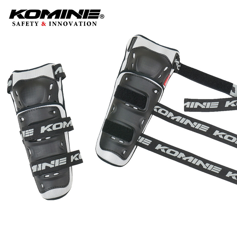 日本KOMINE摩托车护具691骑行长款外置护膝护肘魔术贴调节SK-690