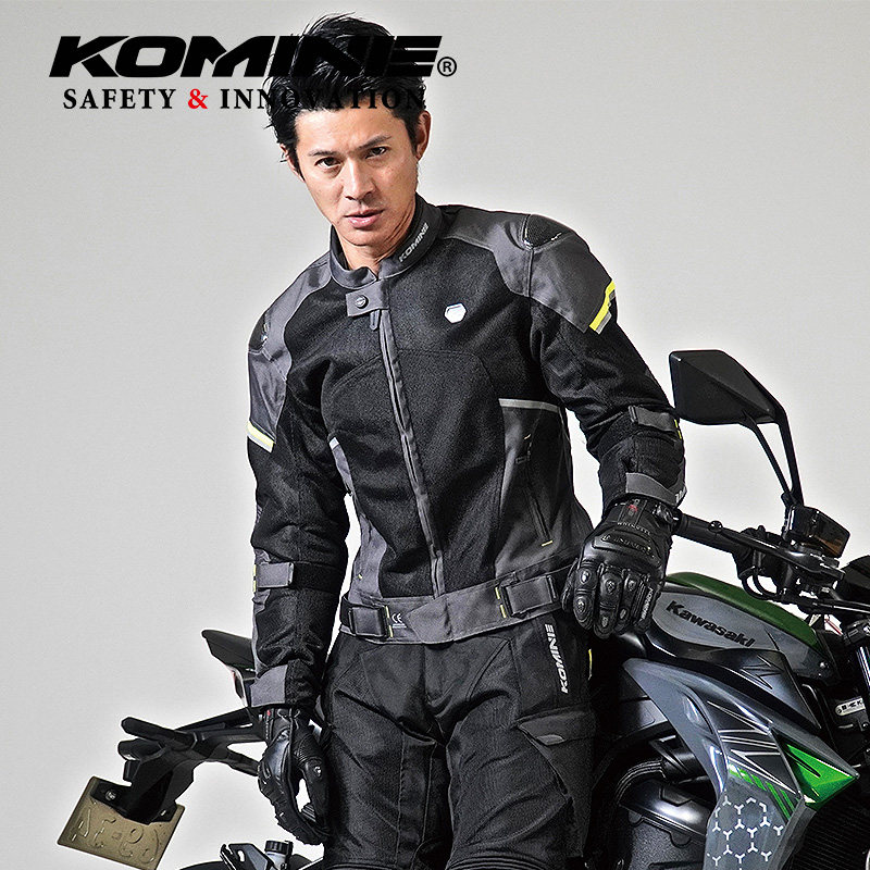 KOMINE摩托外置碳纤维肩甲网眼JJ-003骑行服夏167/168夹克JK-157