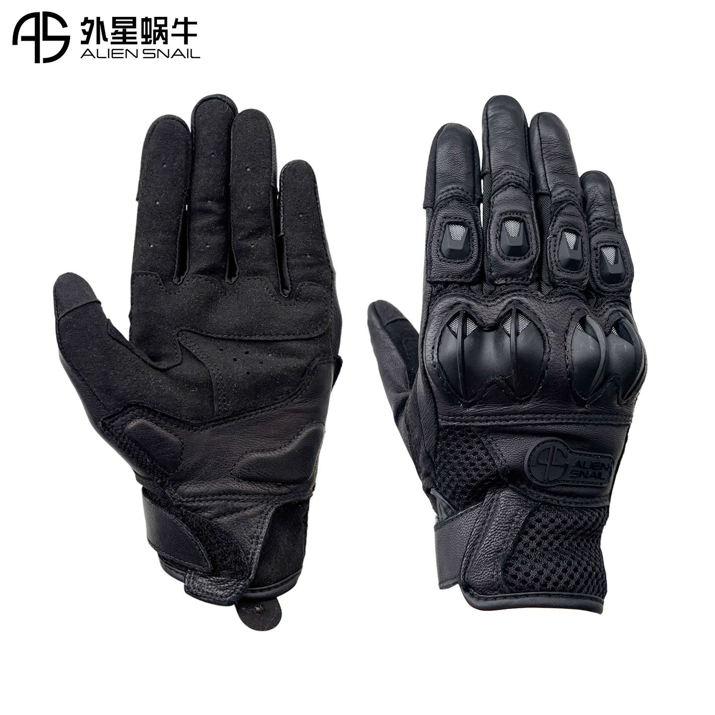 外星蜗牛T2 T3网眼骑行手套防晒碳纤维夏季透气背部带护具防护