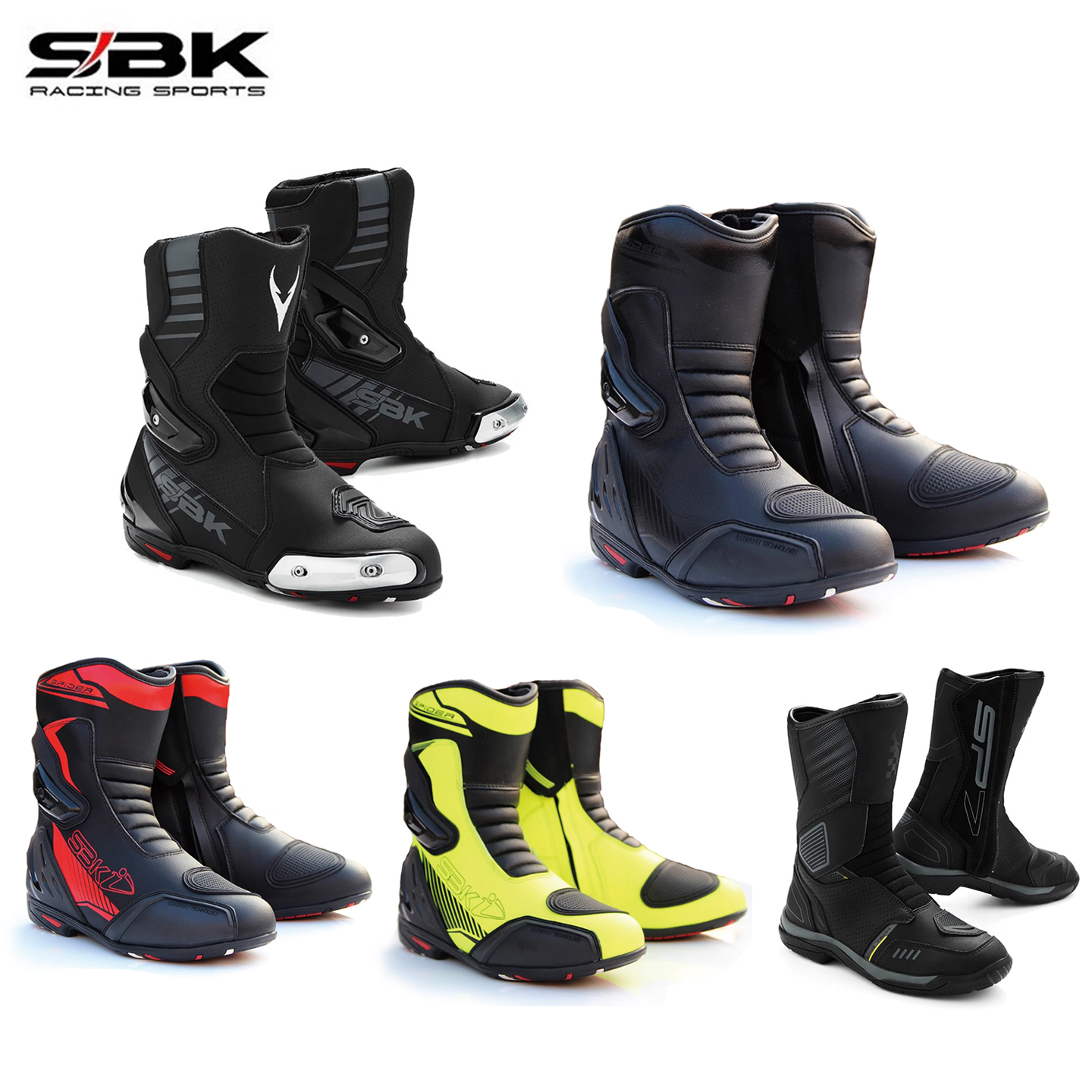 新款sbk摩托车骑行靴赛道耐磨