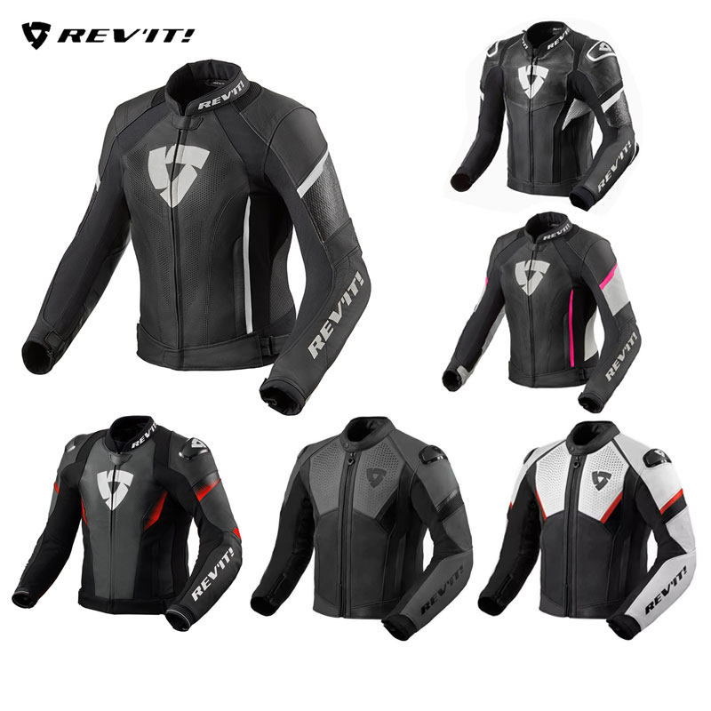 【特价】REVIT机车皮衣骑行服摩托车皮夹克防摔赛道男女牛皮防风