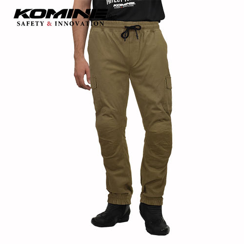 KOMINE春夏纯棉弹力骑行裤摩托车