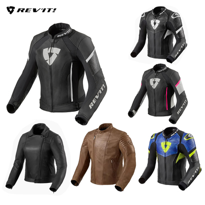 【特价】REVIT机车皮衣骑行服摩托车皮夹克防摔赛道男女牛皮防风