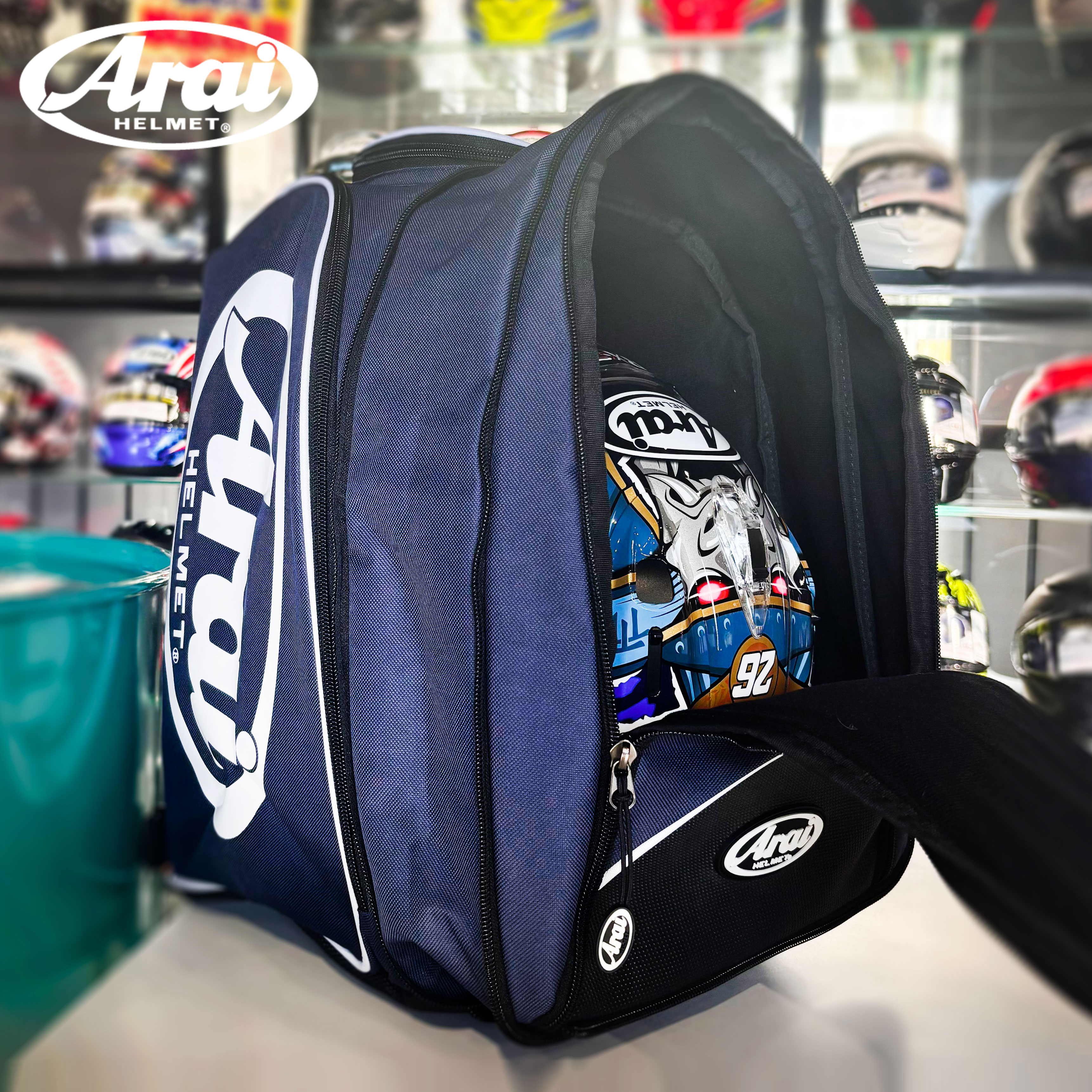 ARAI新款头盔包摩托车机车骑行包装备收纳袋便捷防水防摔双肩背包
