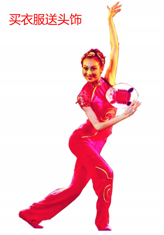 桃李杯中国结 舞蹈台服装 古典独舞刘岩中国结表演出服装团扇