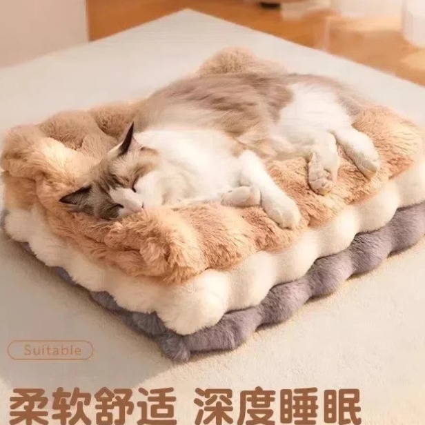宠物毛绒垫子四季通用猫窝