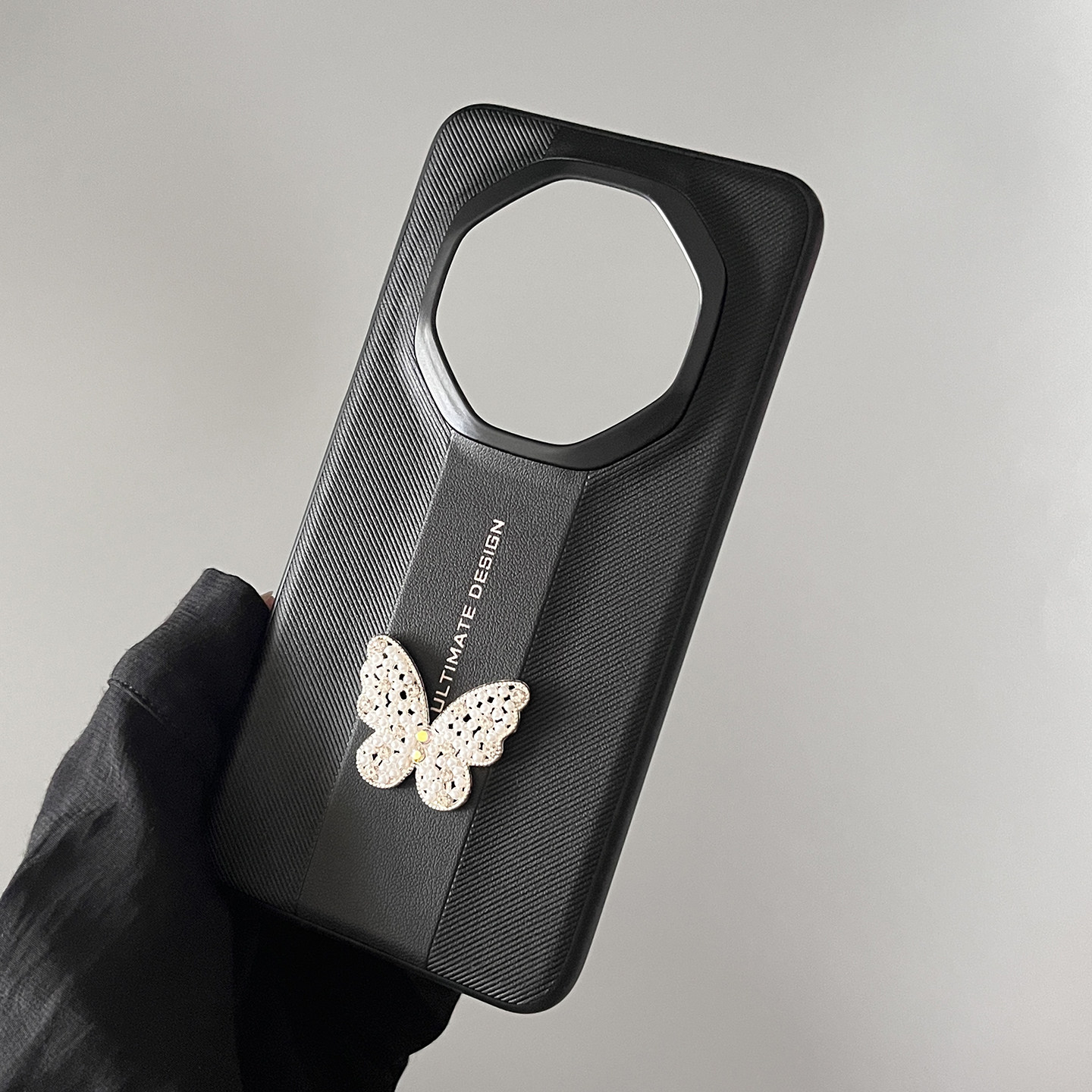 创意水钻蝴蝶华为mate70RS非凡大师版手机壳全包边防摔保护套适用mate70rs保时捷设计原厂纹理80rs女款外壳