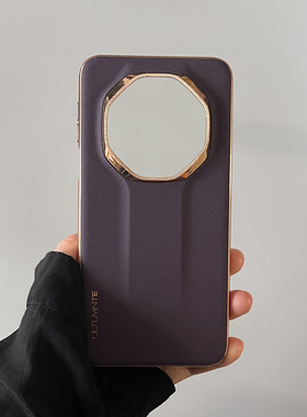 新款华为mate70rs非凡大师版手机壳适用mate80rs原厂紫色金边防摔保护套mate60rs保时捷软边全包商务保护外壳