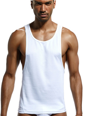 SUPERBODY 男士圆领透气吸汗速干高弹力贴身运动健身修身打底背心