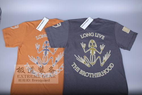 DEVGRUNAVY骷髅蛙纯棉圆领T恤