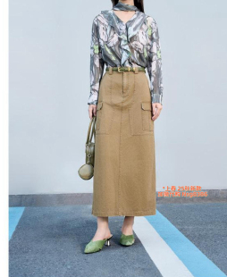 加微发图订金代购 村 国内专柜正品 25秋新款 半裙S3222821 春