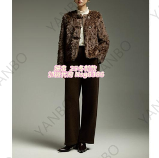 加微发图订金代购 妍B 国内专柜正品 新款 皮毛095181 25冬季