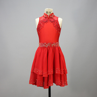 古典舞儿童女中国风舞蹈服中国姑娘同款独舞演出服装少儿比赛定制