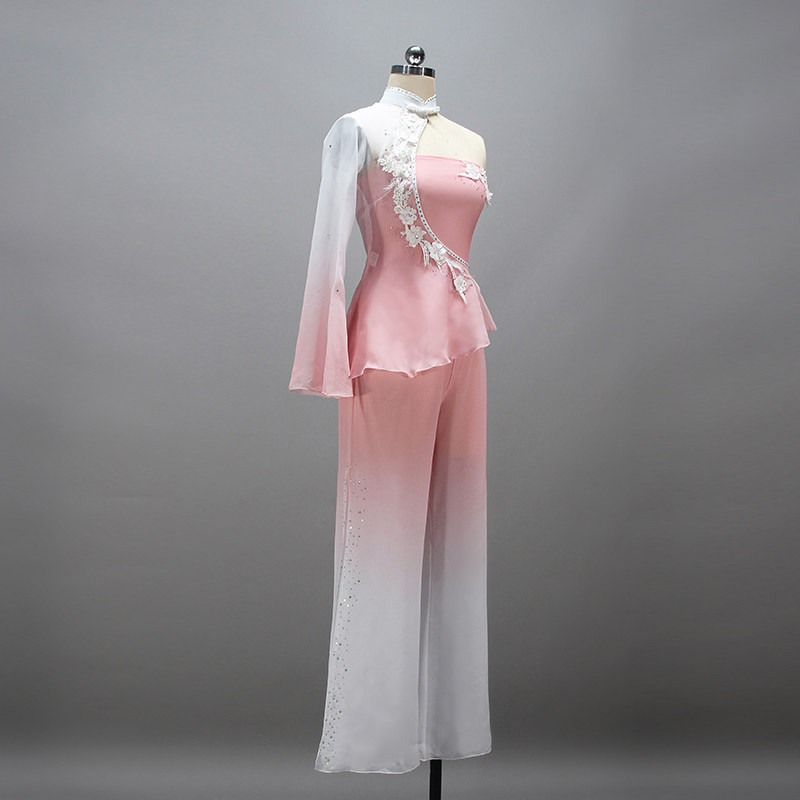 民族舞蹈服装胶州舞蹈演出服学生艺考舞台秧歌舞考级练功服女定制