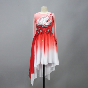 畅想古典舞演出服少儿表演剧目俏红狐舞蹈服装儿童独舞比赛服定制