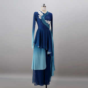 畅想新款胶州秧歌舞扇子舞演出服民族舞蹈服装艺考独舞剧目服定制