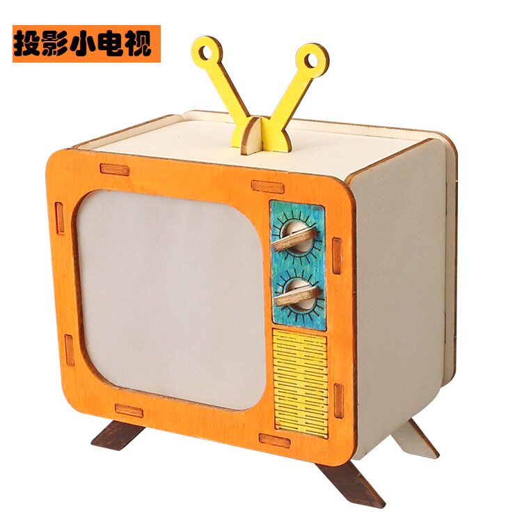 投影小电视机小孔成像儿童小学生手工diy科技小制作科技科学实验