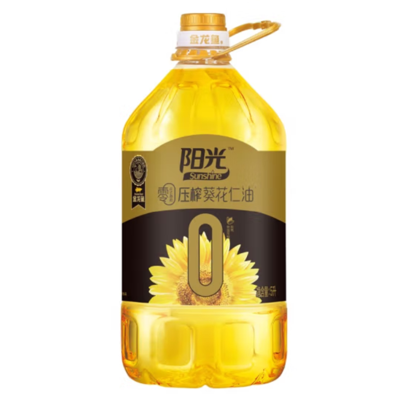 金龙鱼 阳光零反葵花仁油5L 桶