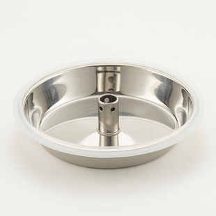 不锈钢蒸盘搭配汽锅蒸汽桑拿盘原汁锅蒸盘海鲜蒸盘汽锅鸡专盘