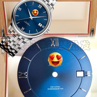 高配小蝶飞手表盘配件适配2892机芯2824表盘刻度典雅罗马条钉字面