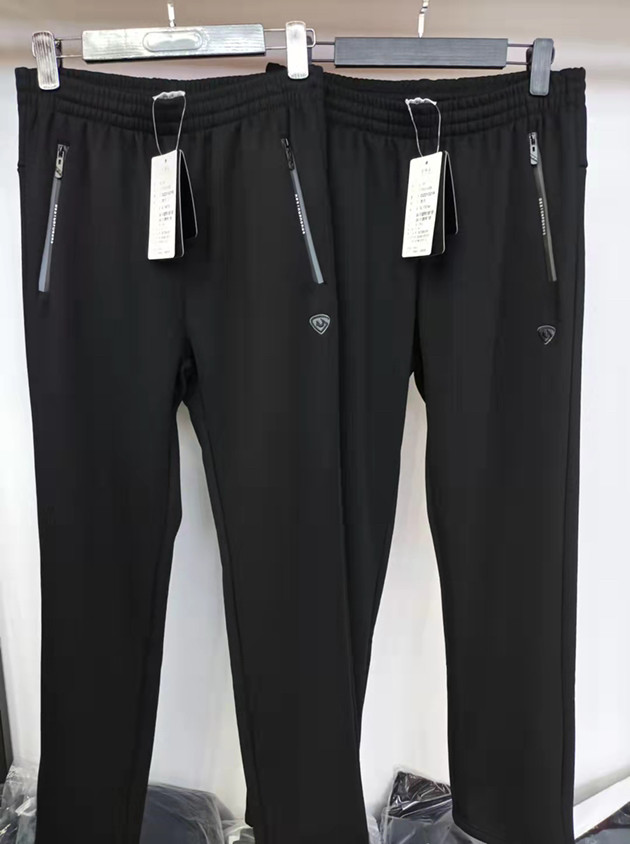 2021秋冬款动恒运动裤男dz21321a/b情侣针织锦纶加绒敞口针织棉裤