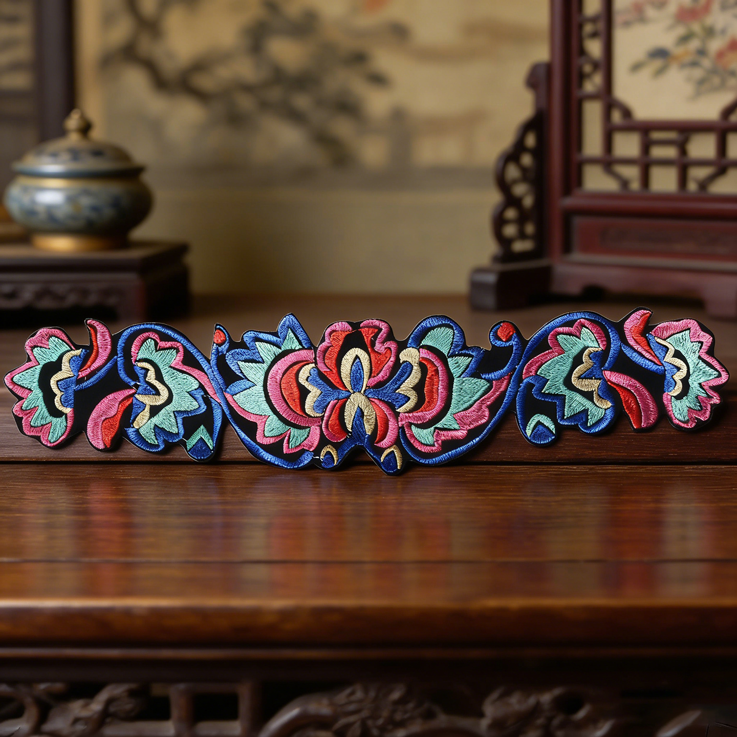 刺绣绣花材料布贴中国风服装饰