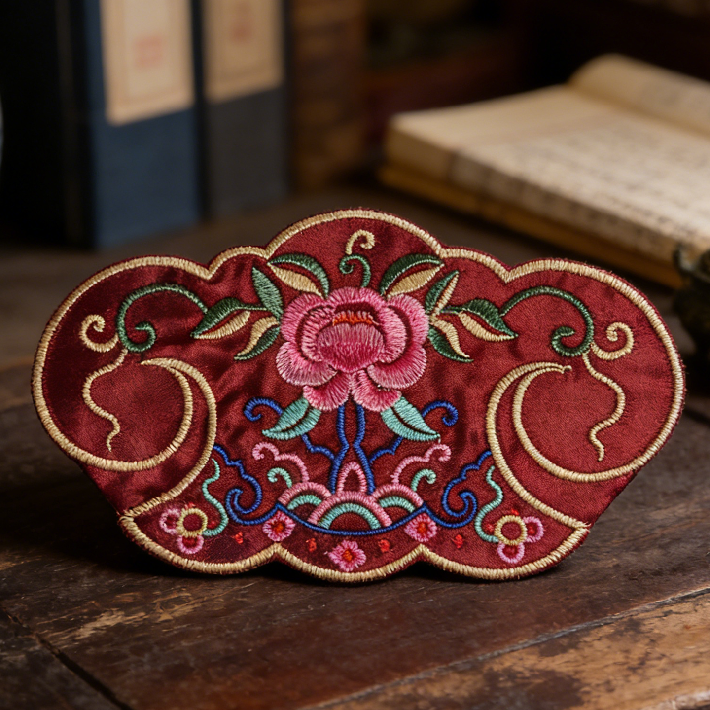 刺绣绣花布贴国风服装饰汉服