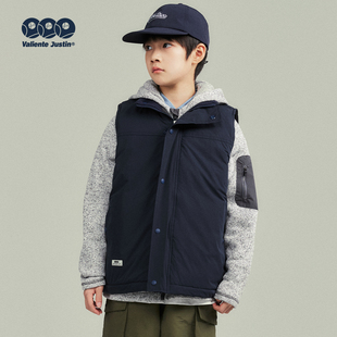 风立领外套 新雪丽棉夹棉保暖马甲少年感工装 JUSTIN童装 男孩冬季