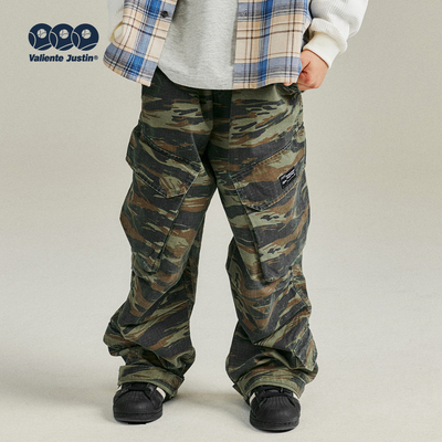 JUSTIN大男孩少年感迷彩工装长裤