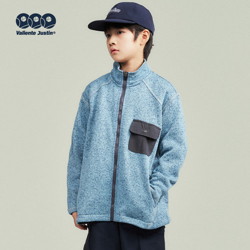 JUSTIN童装杂色加绒中间层绒衫