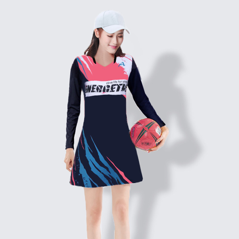 长袖羽毛球服秋冬连衣裙速干团购