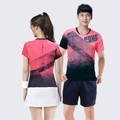 羽毛球服情侣套装 运动速干吸汗透气跑步团购比赛定制男女t恤 短袖