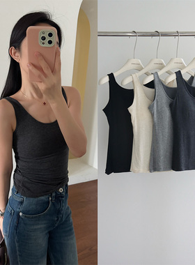 娇阳 秋冬内搭保暖！舍不得脱 super200“S皇后羊绒磨毛胸垫背心