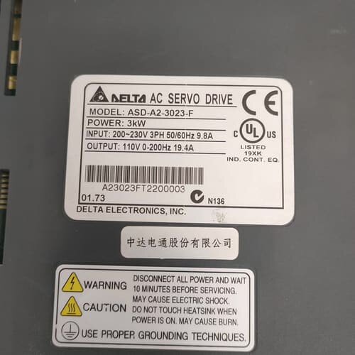 议价台达3kw驱动器ASD-A2-3023-F/3KW可维修