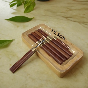 艾条延长器实木三叉延长器艾灸灭火筒刮灰刀防烫安全牢固手持