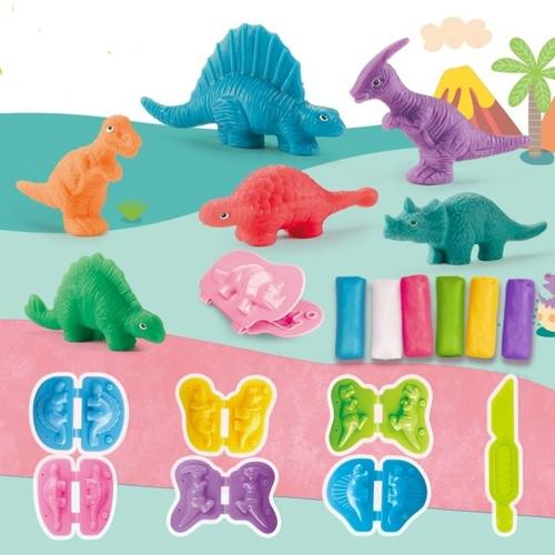 恐龙3D彩泥模具DIY恐龙