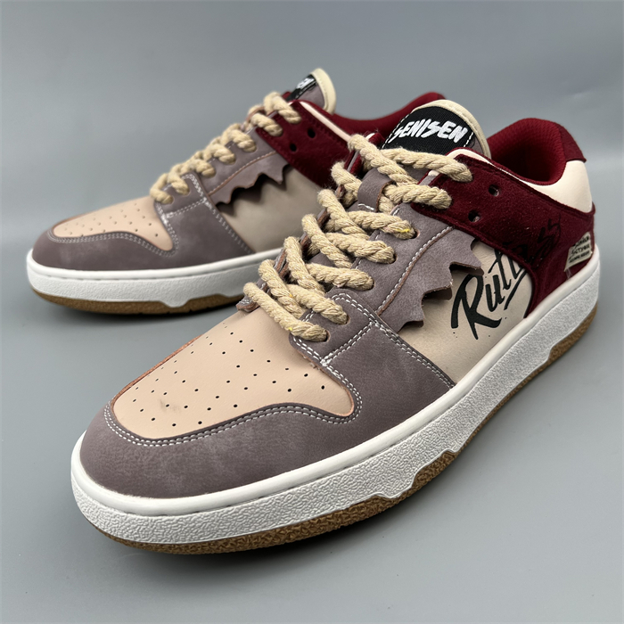 复古板鞋真皮低帮系带休闲鞋男鞋