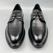 捡漏商场断码 英伦风真皮男士 皮鞋 耐磨圆头男鞋 德比鞋 黑色商务正装