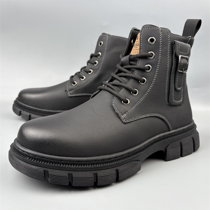 真皮牛皮男士超厚马丁靴男冬季大棉靴缝线工装靴外贸户外耐磨短靴,流行男鞋,马丁靴,淘宝优惠券,粉丝福利购,淘宝优惠卷