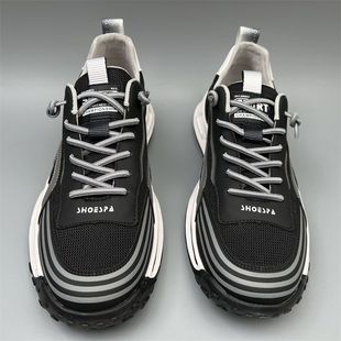 运动鞋正品撤柜男鞋新款品牌休闲防滑网面男士透气防臭真皮休闲鞋