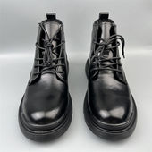 外贸断码 高帮户外原单牛皮潮流男鞋 真皮中帮皮鞋 马丁靴英伦男工装