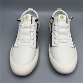 休闲皮鞋 鞋 男款 外贸原单脚蹬白色男鞋 牛皮鞋 潮流断码 捡漏上线板鞋