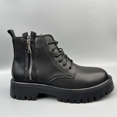 新款 男士 外贸原单断码 马丁英伦真皮高帮皮鞋 厚底中帮工装 靴子清仓