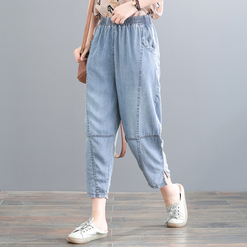 孔雀飞飞夏装新款韩版做旧七分女