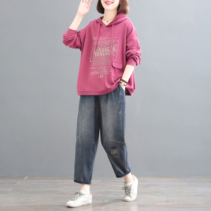 孔雀飞飞春秋新款韩版大码遮肉休闲套装女时尚减龄妈妈洋气两件套