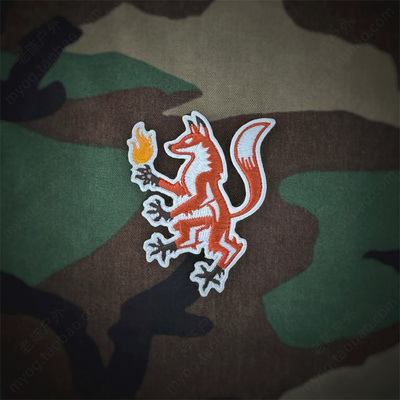 美国PDW点火狐狸臂章户外魔术贴