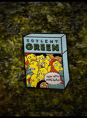 现货 美国PDW Box Of Soylent Green Morale Patch 绿色食品臂章