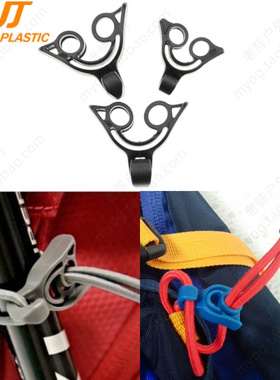 WOOJIN扣具WJ扣件 Squeeze Hook 带钩绳扣 弹力绳扣 捆绑DIY配件